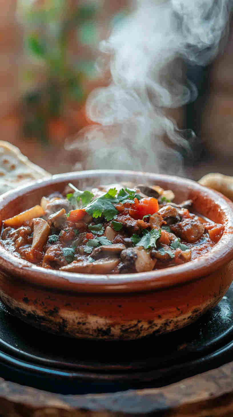 Algerian Mushroom and Tomato Chakhchoukha Recipe