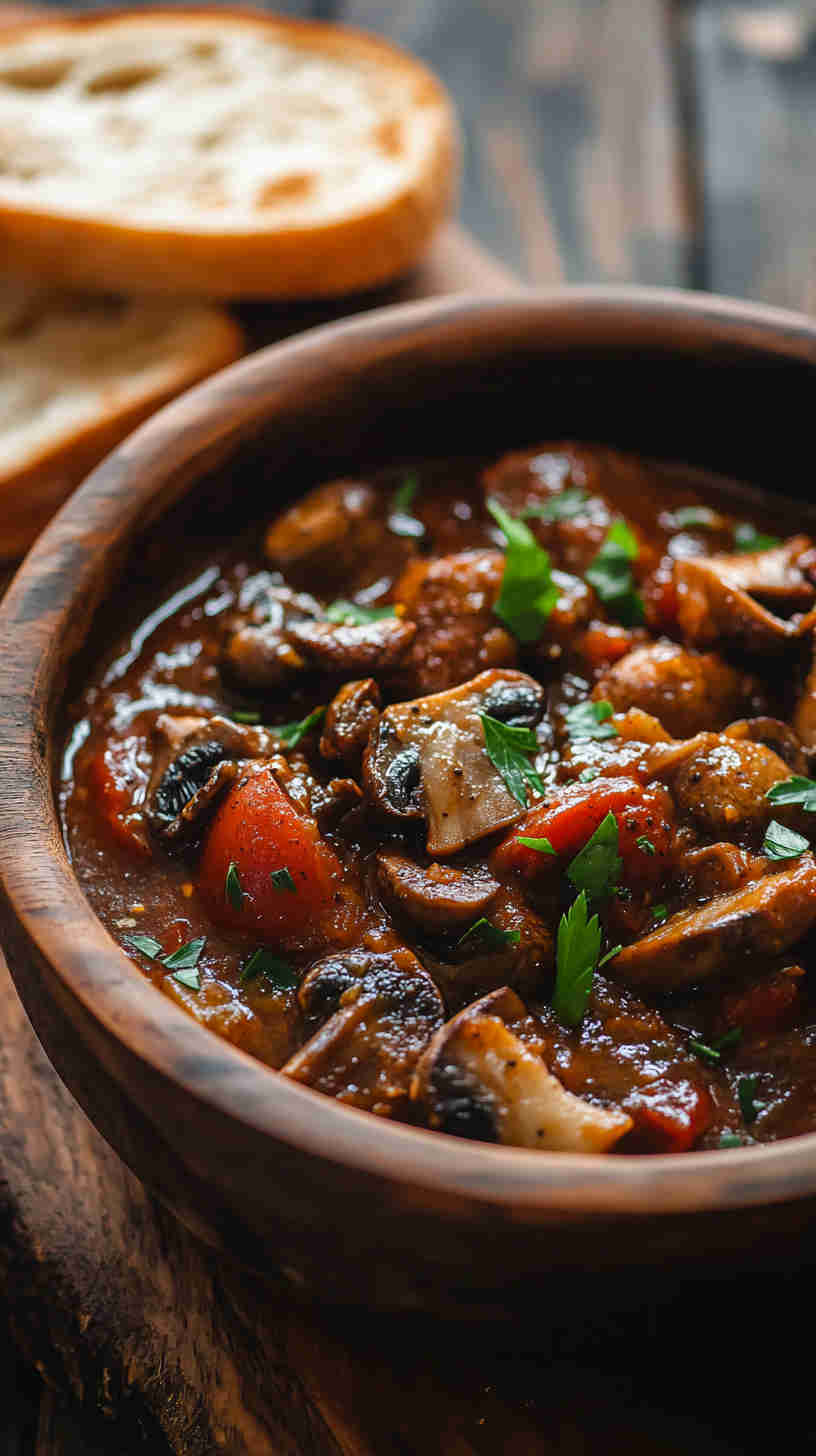 Algerian Mushroom and Tomato Chakhchoukha Recipe