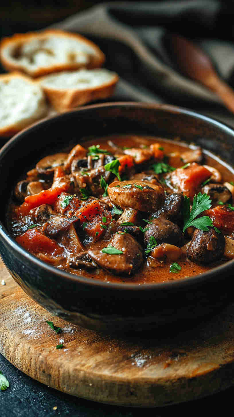 Algerian Mushroom and Tomato Chakhchoukha Recipe