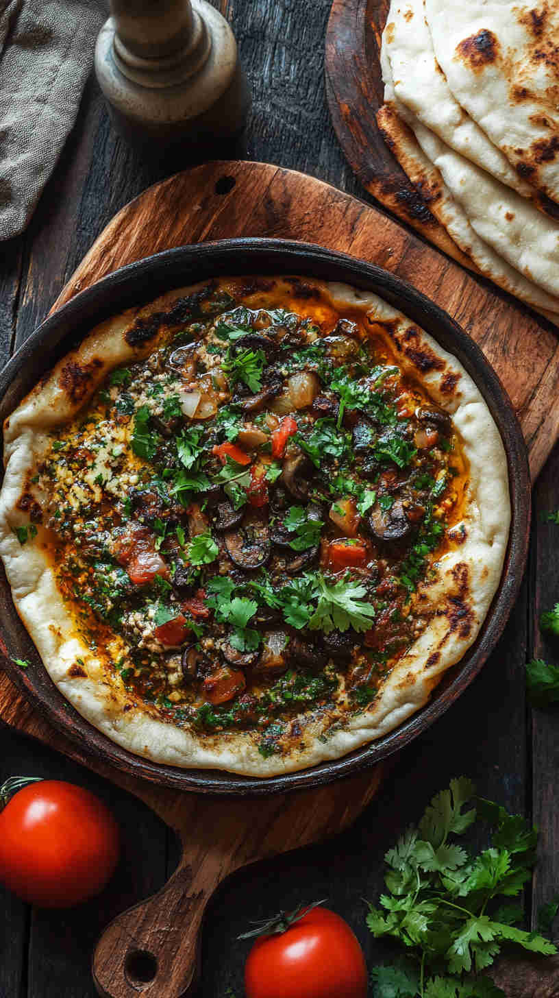 Algerian Mushroom and Tomato Chakhchoukha Recipe