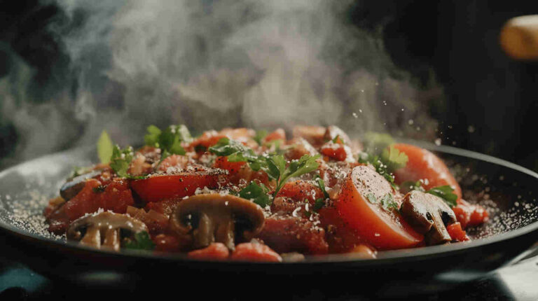 Algerian Mushroom and Tomato Chakhchoukha Recipe