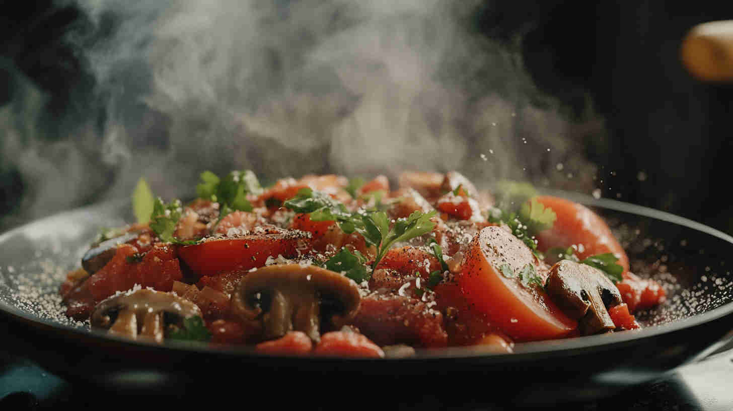 Algerian Mushroom and Tomato Chakhchoukha Recipe