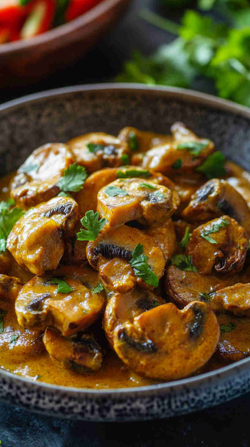 Cape Malay Curried Mushrooms Recipe