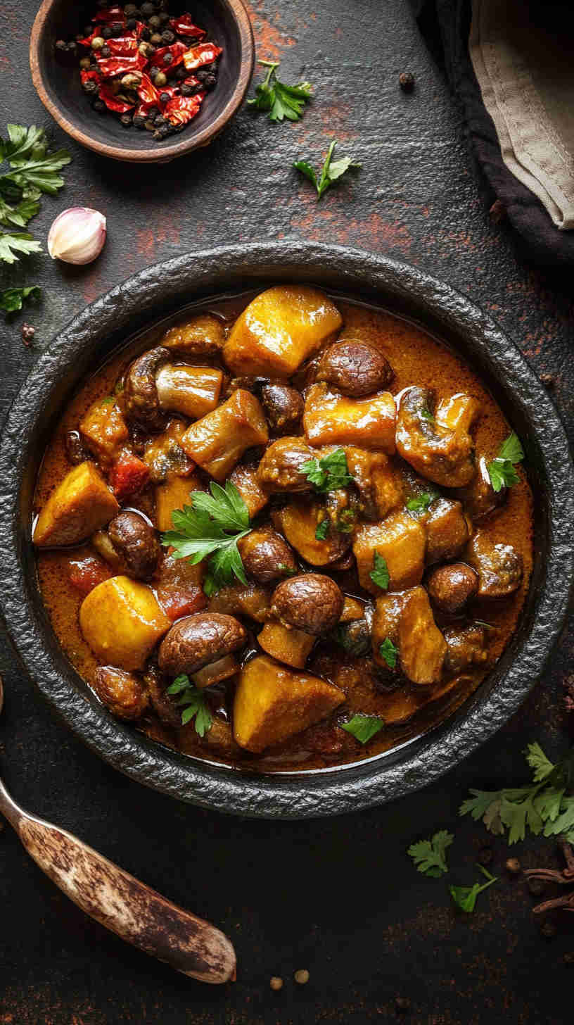 Cape Malay Curried Mushrooms Recipe