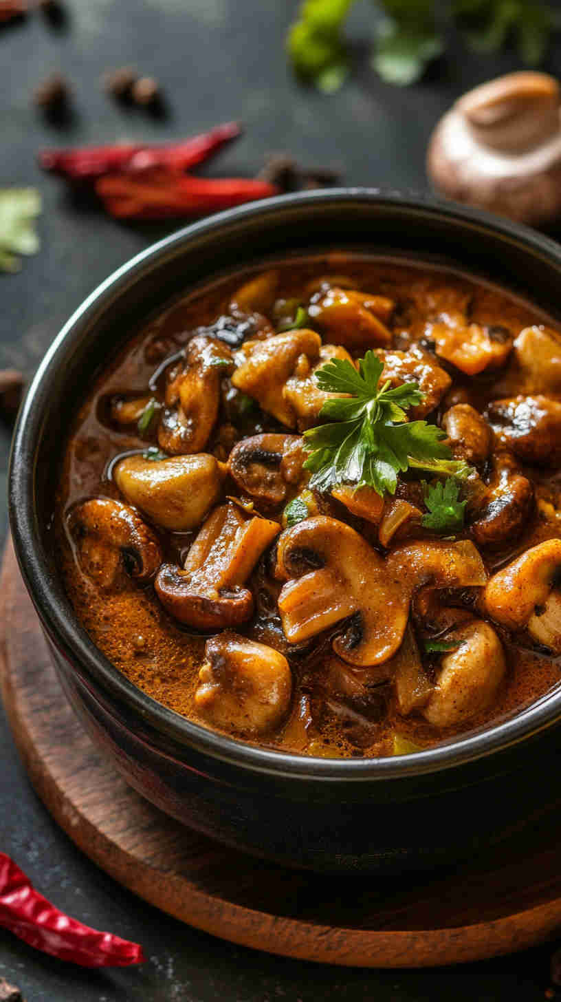 Cape Malay Curried Mushrooms Recipe