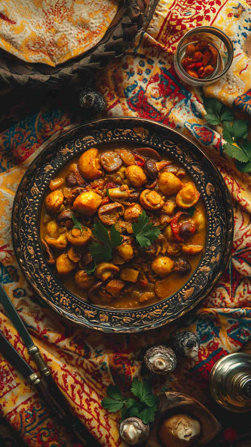 Cape Malay Curried Mushrooms Recipe