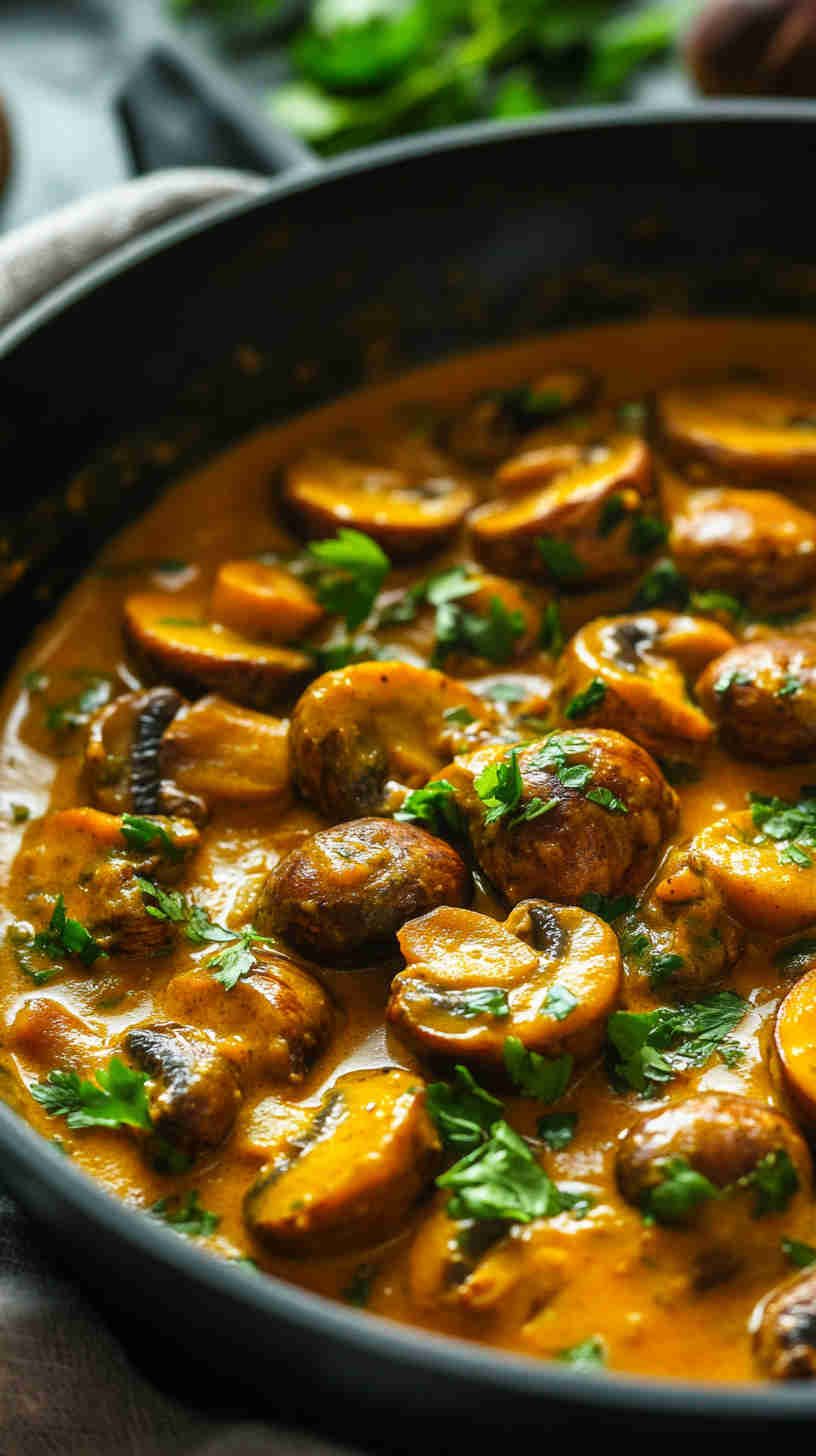 Cape Malay Curried Mushrooms Recipe