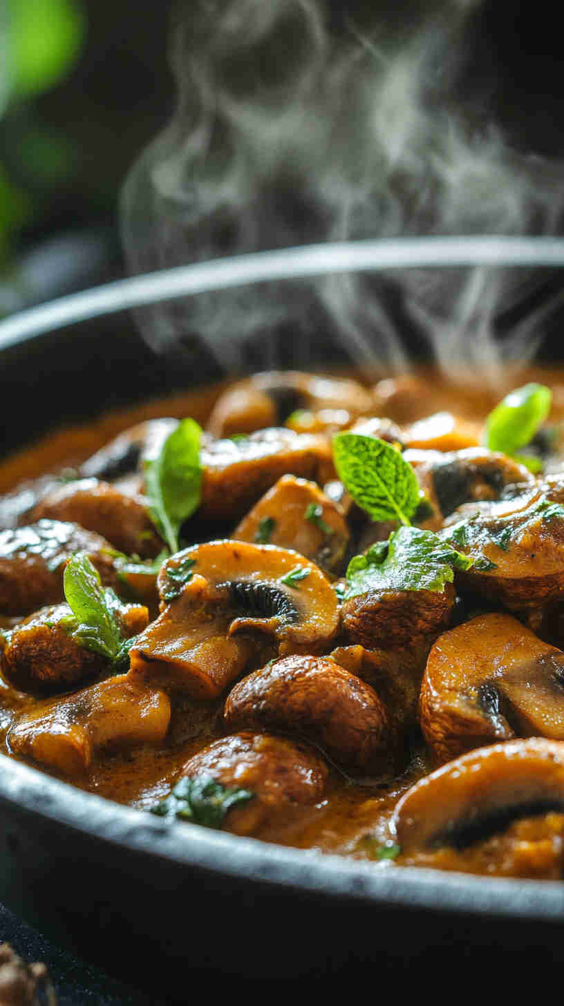 Cape Malay Curried Mushrooms Recipe