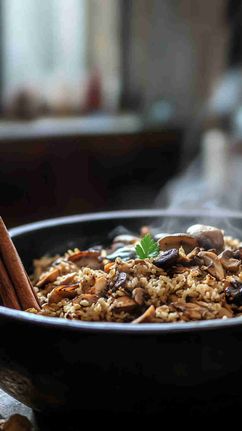 East African Mushroom Pilau Recipe
