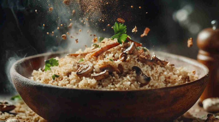 East African Mushroom Pilau Recipe