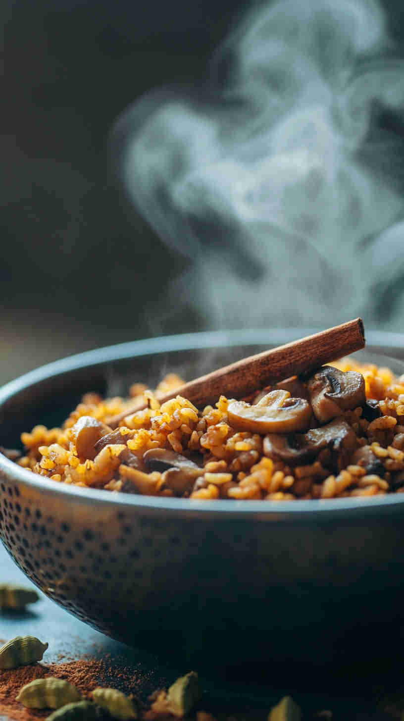 East African Mushroom Pilau Recipe
