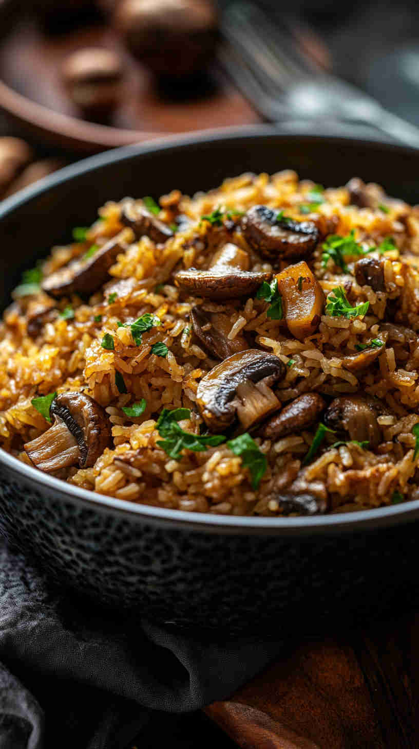 East African Mushroom Pilau Recipe