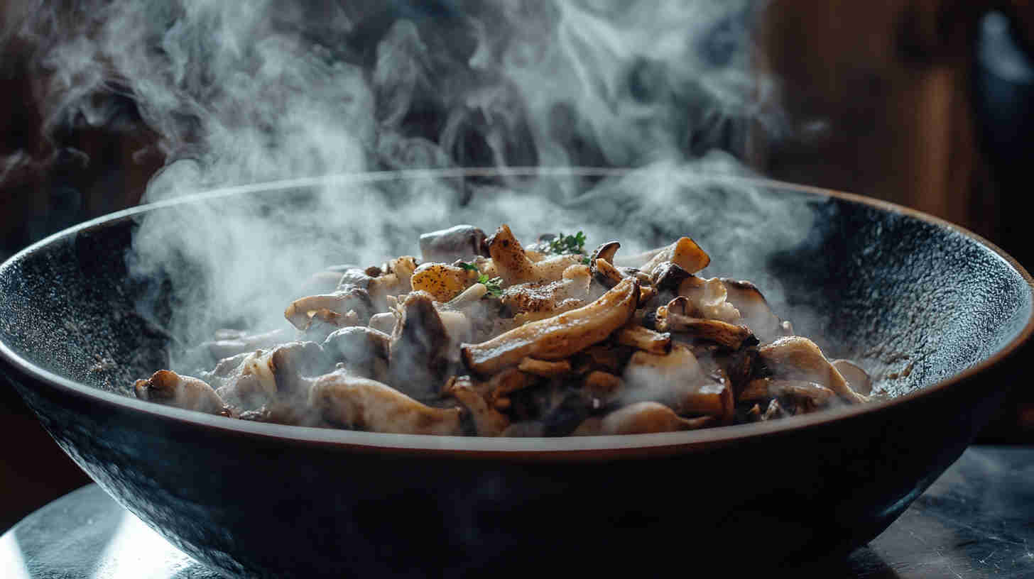 Egyptian Spiced Mushroom Fatteh Recipe