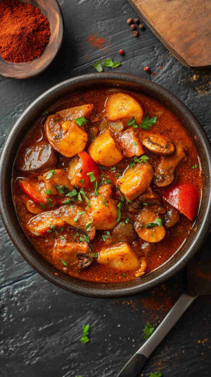 Ethiopian Berbere Spiced Mushroom Stew Recipe