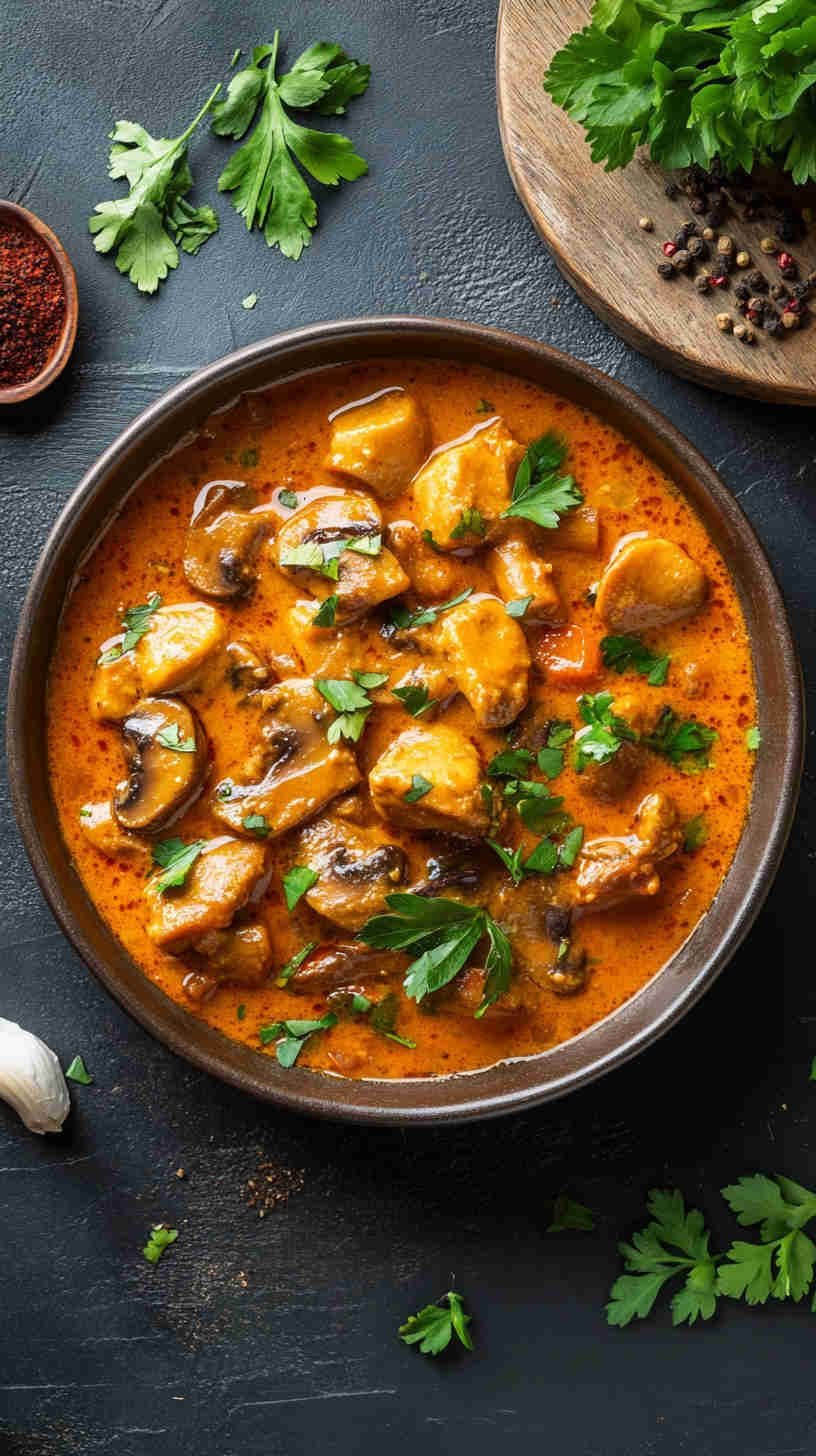 Kenyan Coconut Mushroom Curry Recipe