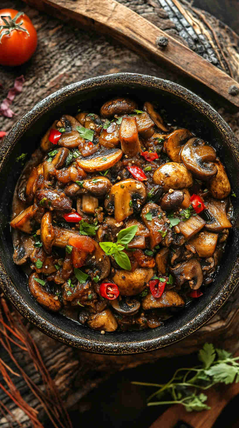 Libyan Mushroom Bazeen Style Recipe